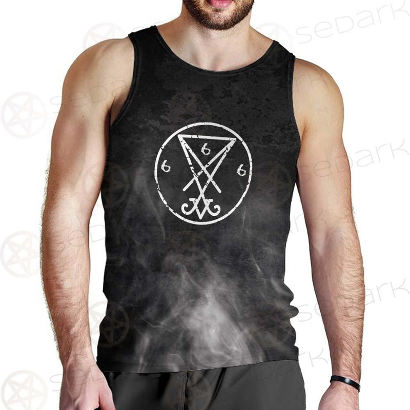 Sigil Of Lucifer 666 SED-0598 Men Tank-tops