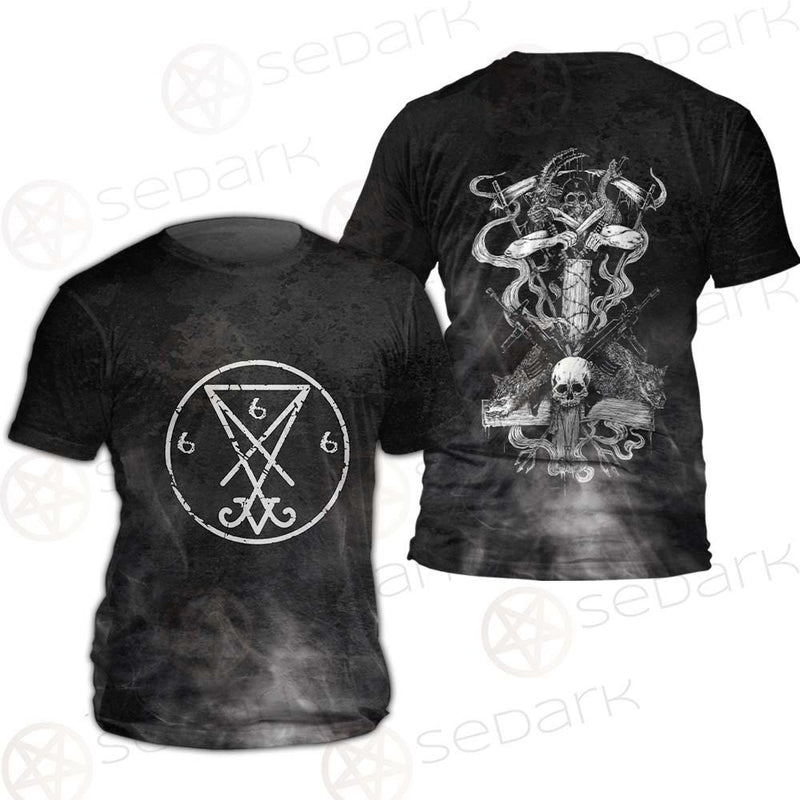 Sigil Of Lucifer 666 SED-0598 Unisex T-shirt