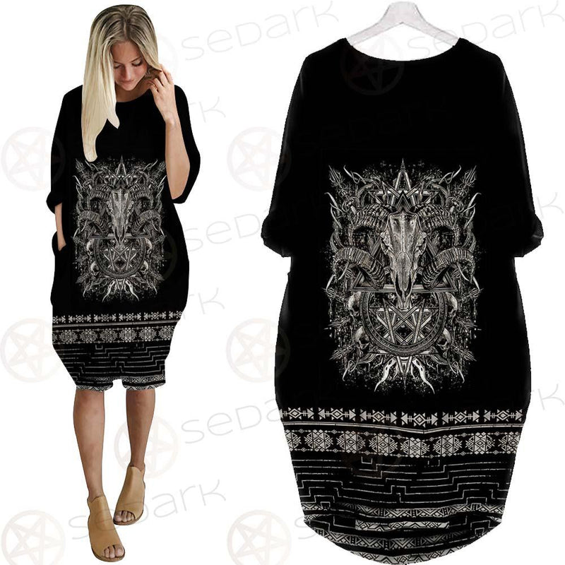 Satanic The Dark Side SED-0599 Batwing Pocket Dress