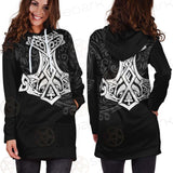 Thor Hammer Viking Pattern SED-0601 Hoodie Dress