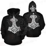 Thor Hammer Viking Pattern SED-0601 Hoodie & Zip Hoodie