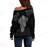 Viking Tattoo Norse Mythology SED-0602 Off Shoulder Sweaters