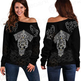 Viking Tattoo Norse Mythology SED-0602 Off Shoulder Sweaters