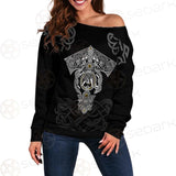 Viking Tattoo Norse Mythology SED-0602 Off Shoulder Sweaters