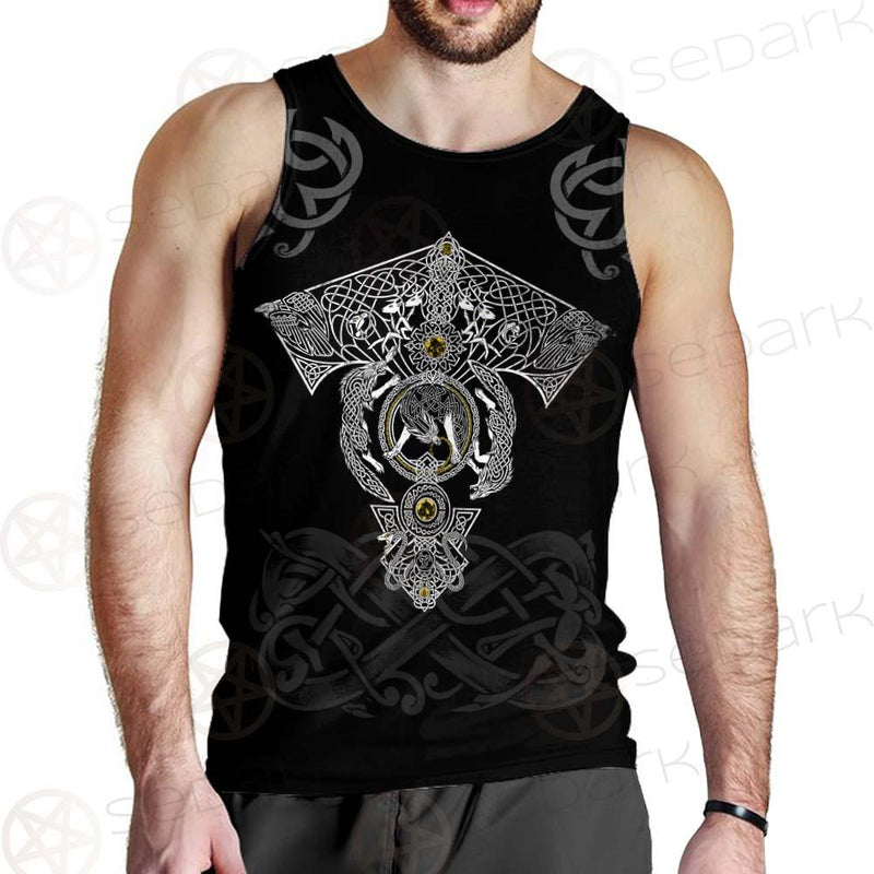 Viking Tattoo Norse Mythology SED-0602 Men Tank-tops