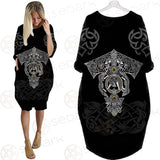 Viking Tattoo Norse Mythology SED-0602 Batwing Pocket Dress