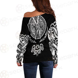 Viking Pattern SED-0603 Off Shoulder Sweaters