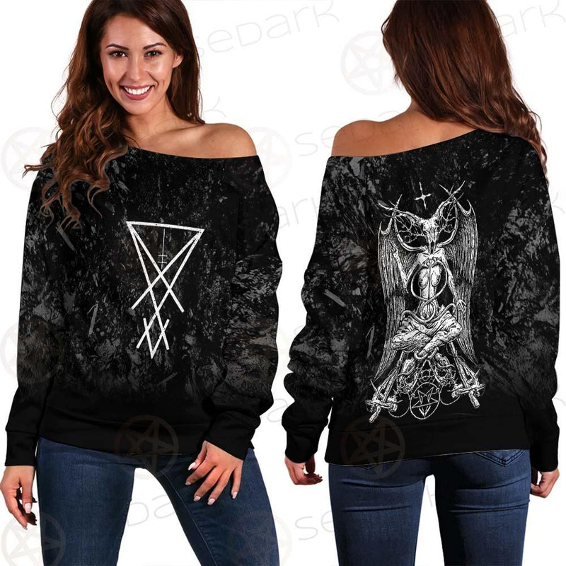 Baphomet Art SED-0604 Off Shoulder Sweaters