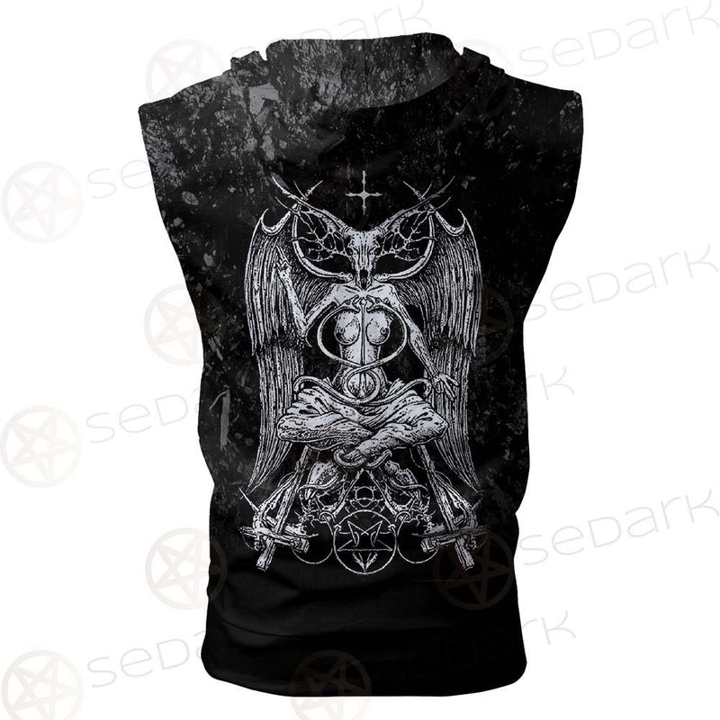 Baphomet Art SED-0604 Zip Sleeveless Hoodie