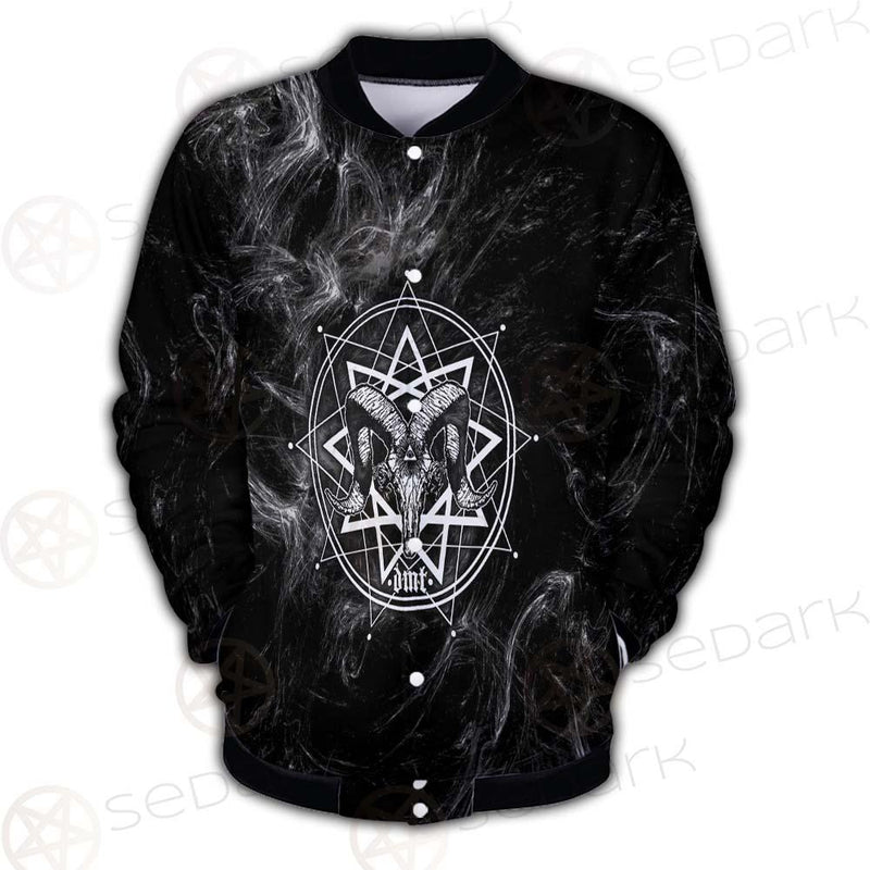 Satanic Goat Head Cross Inverted SED-0605 Button Jacket