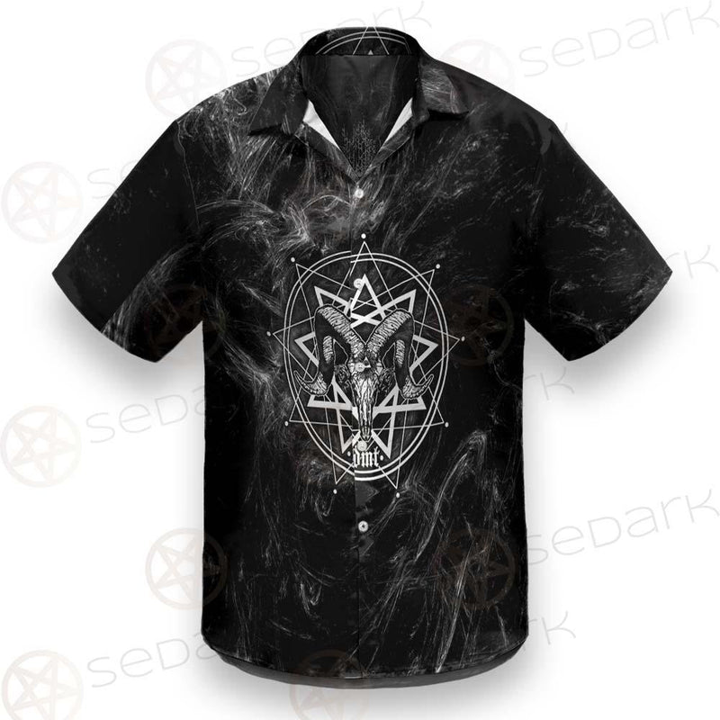 Satanic Goat Head Cross Inverted SED-0605 Shirt Allover