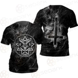 Satanic Goat Head Cross Inverted SED-0605 Unisex T-shirt