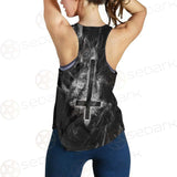 Satanic Goat Head Cross Inverted SED-0605 Women Tank Top