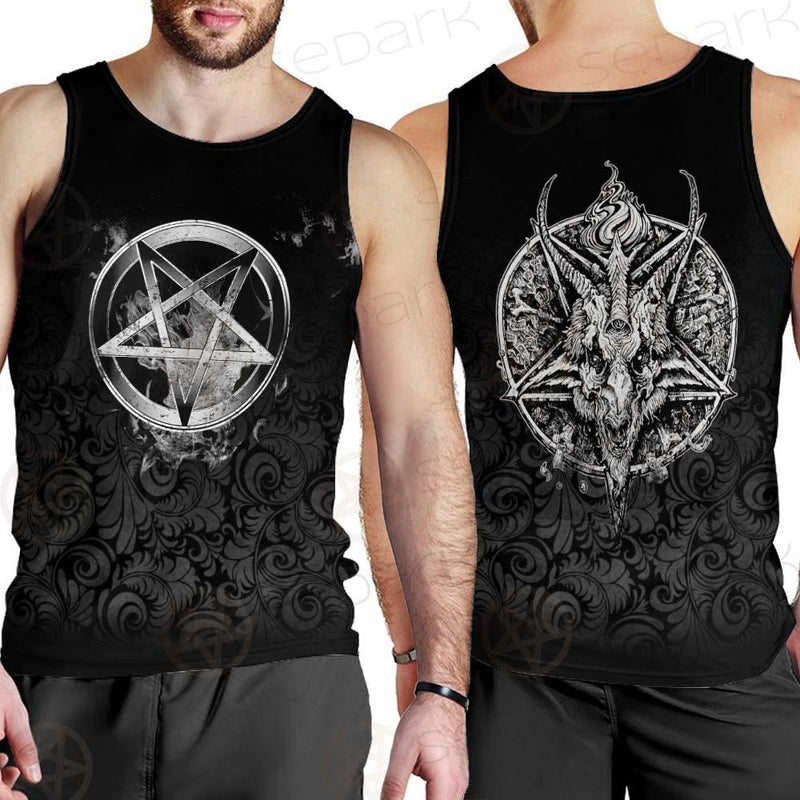 Baphoment And Satanic Symbols SED-0606 Men Tank-tops