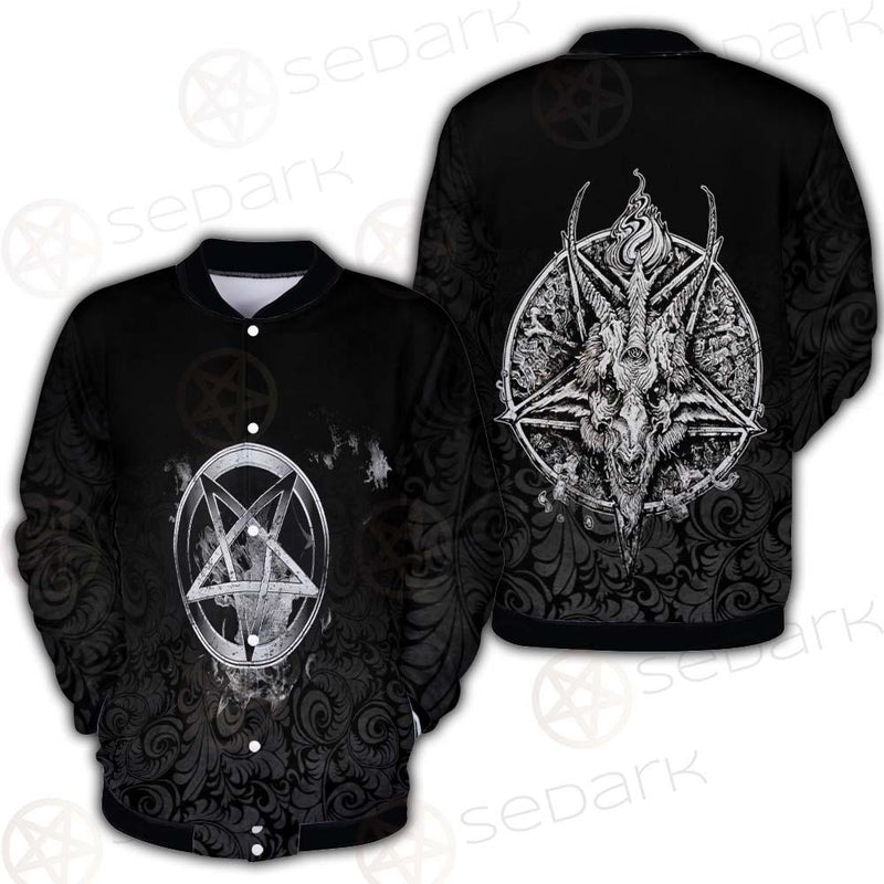 Baphoment And Satanic Symbols SED-0606 Button Jacket