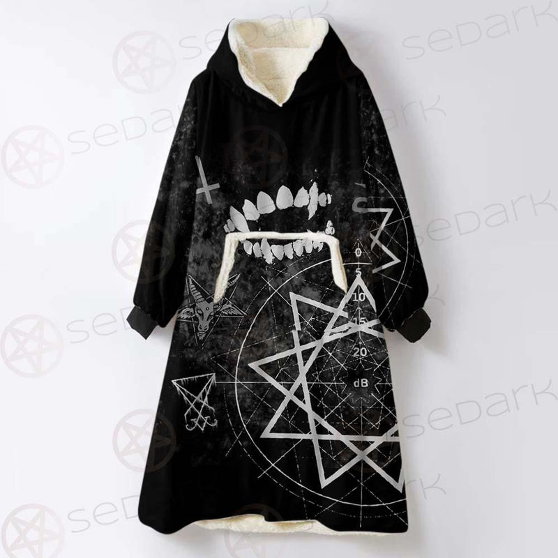Satanic Slipknot SED-0607 Oversized Sherpa Blanket Hoodie
