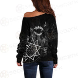 Satanic Slipknot SED-0607 Off Shoulder Sweaters