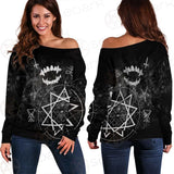 Satanic Slipknot SED-0607 Off Shoulder Sweaters
