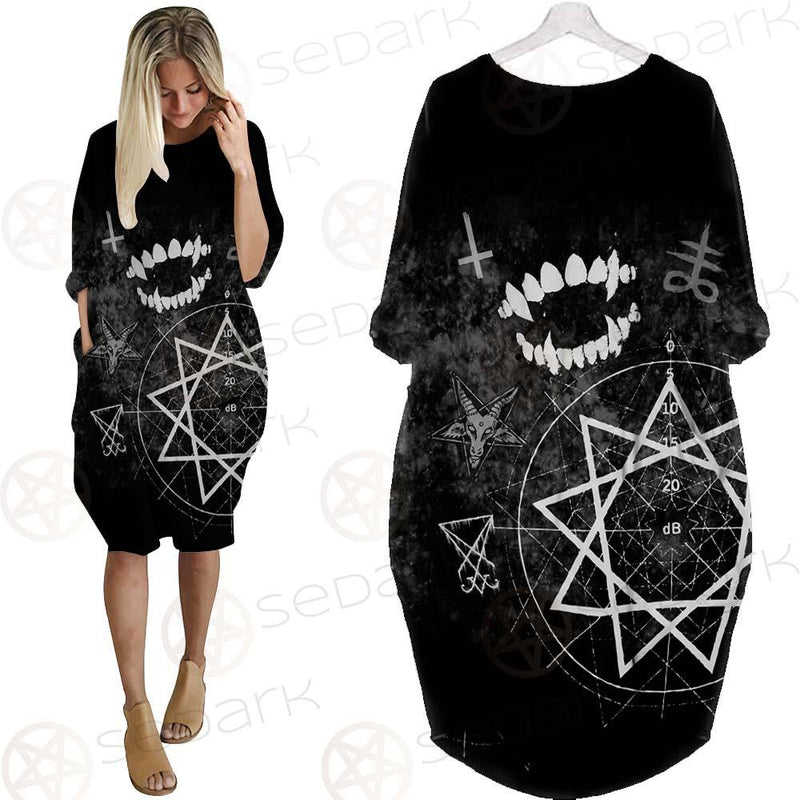 Satanic Slipknot SED-0607 Batwing Pocket Dress