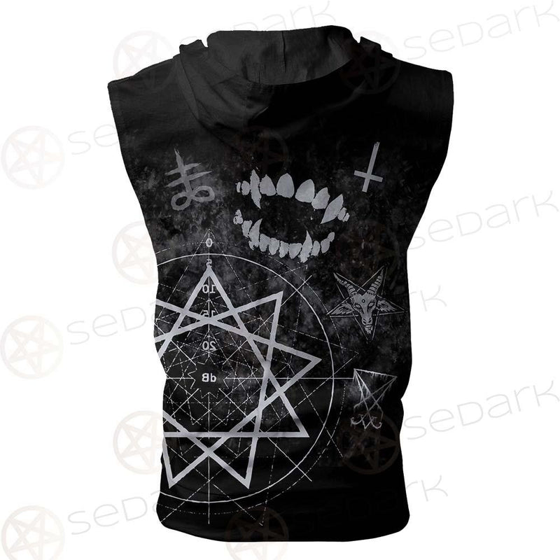 Satanic Slipknot SED-0607 Zip Sleeveless Hoodie