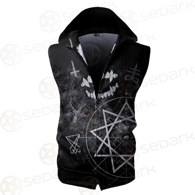 Satanic Slipknot SED-0607 Zip Sleeveless Hoodie