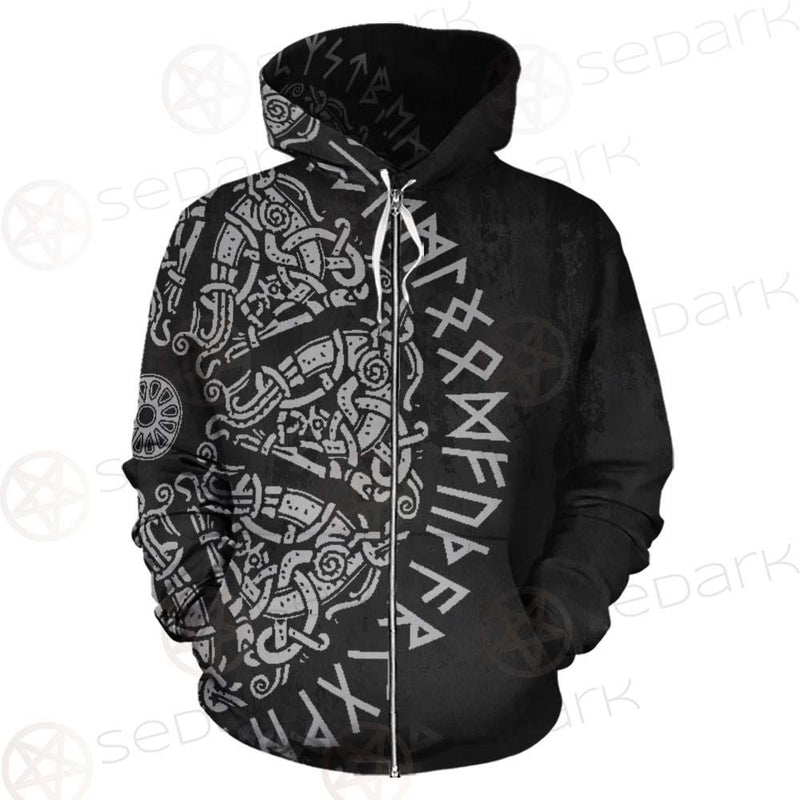 Ancient Scandinavian Ornament Viking SED-0609 Hoodie & Zip Hoodie