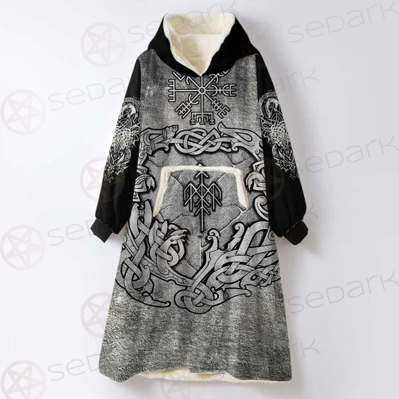The Viking Urnes SED-0612 Oversized Sherpa Blanket Hoodie