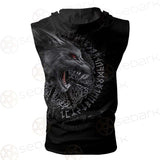 Viking Wolf Symbol SED-0613 Zip Sleeveless Hoodie