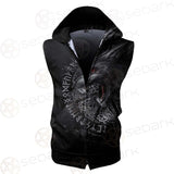 Viking Wolf Symbol SED-0613 Zip Sleeveless Hoodie