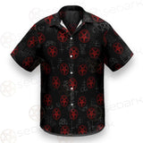 Sigil Of Baphomet Red SED-0615 Hawaiian Shirt & Beach Short