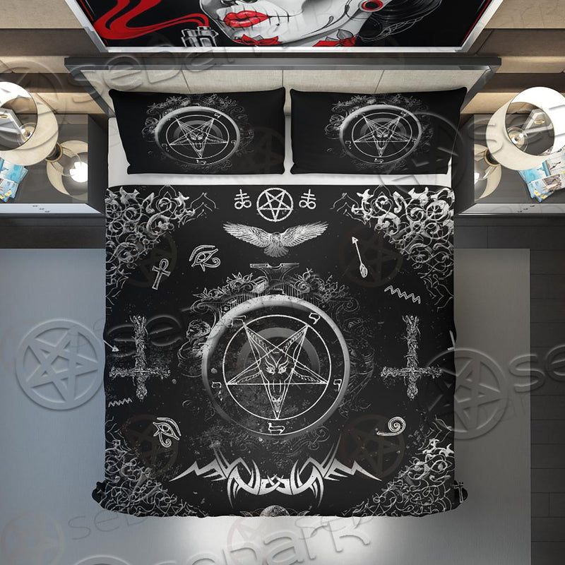 Sigil Of Baphomet Inverted Cross SED-0619 Bed set