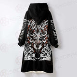 Viking Wolf SED-0621 Oversized Sherpa Blanket Hoodie