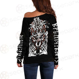 Viking Wolf SED-0621 Off Shoulder Sweaters