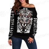 Viking Wolf SED-0621 Off Shoulder Sweaters