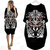 Viking Wolf SED-0621 Batwing Pocket Dress