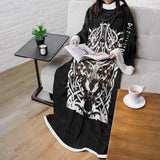 Viking Wolf SED-0621 Sleeved Blanket