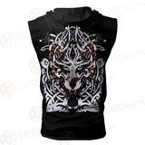 Viking Wolf SED-0621 Zip Sleeveless Hoodie