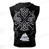 Celtic Axes SED-0622 Zip Sleeveless Hoodie