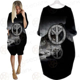 Warrior Viking Runes SED-0623 Batwing Pocket Dress