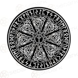 Viking Warrior Symbols SED-0625 Round Carpet