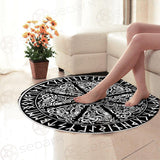 Viking Warrior Symbols SED-0625 Round Carpet