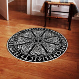 Viking Warrior Symbols SED-0625 Round Carpet