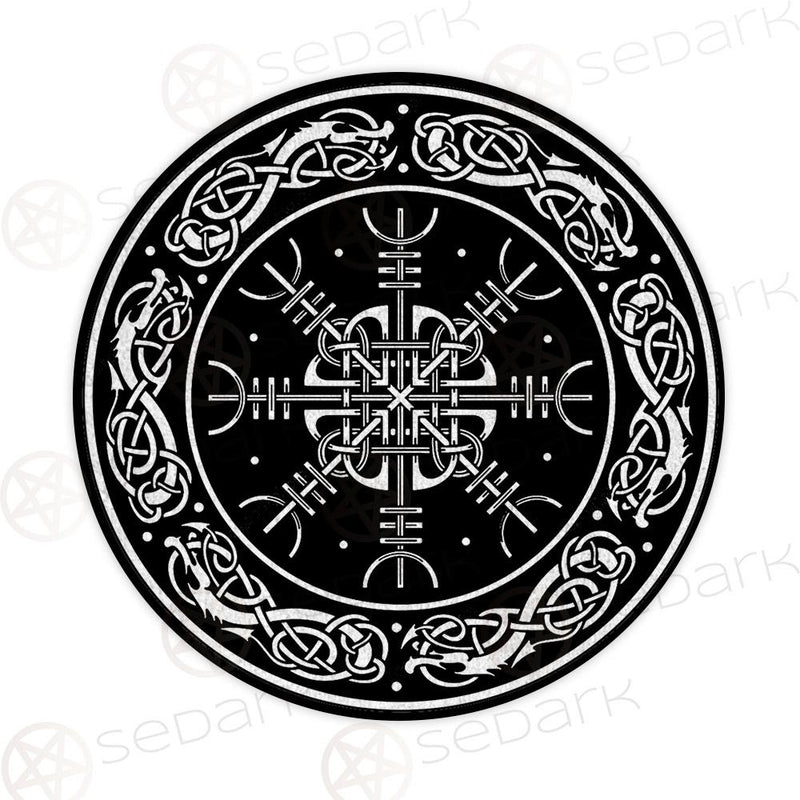 Nordic Viking Symbol SED-0626 Round Carpet