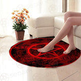 Red Pentagram SED-0627 Round Carpet
