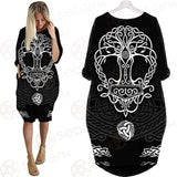 Viking Runes Strength SED-0628 Batwing Pocket Dress