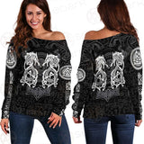 Nordic Wolf Fenrir Viking SED-0629 Off Shoulder Sweaters