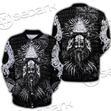 Nordic Norse Mythology Symbols SED-0631 Button Jacket