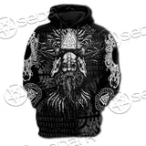 Nordic Norse Mythology Symbols SED-0631 Hoodie & Zip Hoodie Raglan