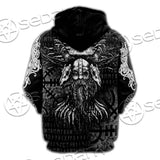 Nordic Norse Mythology Symbols SED-0631 Hoodie & Zip Hoodie Raglan