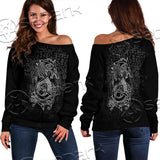 Viking Wolf SED-0632 Off Shoulder Sweaters